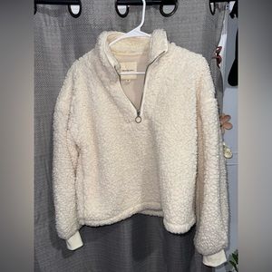 Sherpa cropped sweater
